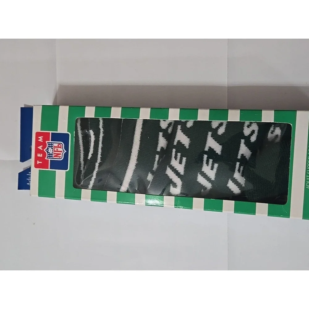 Rare 1998 New York Jets Slipper Socks  Deadstock NWT  Footwear Inc NFL Deadstock